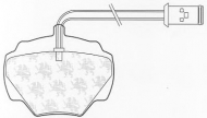 Комплект тормозных колодок QH Benelux BP414