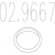Уплотняющее кольцо MTS 02.9667