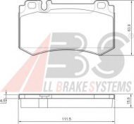 Комплект тормозных колодок A.B.S. 37454 OE
