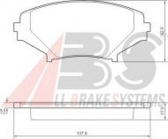 Комплект тормозных колодок A.B.S. 37472 OE