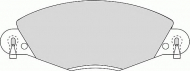 Комплект тормозных колодок NECTO FD6876A