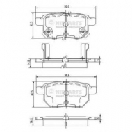 Комплект тормозных колодок NIPPARTS J3612034