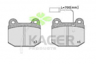 Комплект тормозных колодок KAGER 35-0324