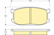 Комплект тормозных колодок GIRLING 6102529