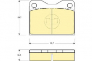 Комплект тормозных колодок GIRLING 6102792