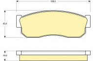 Комплект тормозных колодок GIRLING 6102889