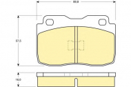 Комплект тормозных колодок GIRLING 6103592