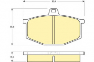 Комплект тормозных колодок GIRLING 6104051