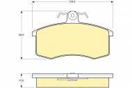 Комплект тормозных колодок GIRLING 6104691