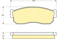 Комплект тормозных колодок GIRLING 6109889