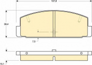 Комплект тормозных колодок GIRLING 6110279