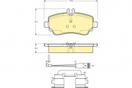 Комплект тормозных колодок GIRLING 6114801