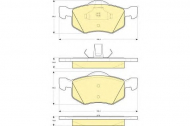 Комплект тормозных колодок GIRLING 6114972