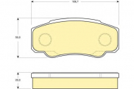 Комплект тормозных колодок GIRLING 6115219