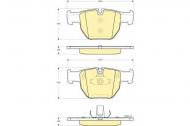Комплект тормозных колодок GIRLING 6115262