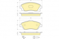 Комплект тормозных колодок GIRLING 6115701