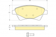 Комплект тормозных колодок GIRLING 6115974
