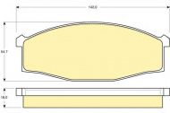 Комплект тормозных колодок GIRLING 6131179