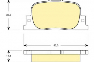 Комплект тормозных колодок GIRLING 6132789