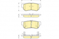 Комплект тормозных колодок GIRLING 6132849