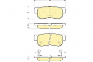 Комплект тормозных колодок GIRLING 6132989