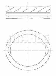 Поршень MAHLE ORIGINAL 033 98 00