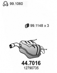 Амортизатор ASSO 44.7016