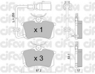 Комплект тормозных колодок CIFAM 822-100-4