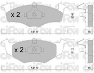 Комплект тормозных колодок CIFAM 822-206-2