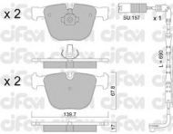 Комплект тормозных колодок CIFAM 822-773-0K