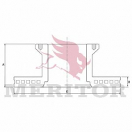 Тормозной диск MERITOR MBR5010