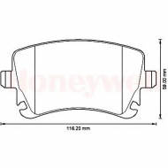 Комплект тормозных колодок MASTER-SPORT 13-0460-2889-2-SET-MS