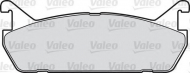 Комплект тормозных колодок VALEO 598624