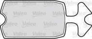 Комплект тормозных колодок VALEO 598144