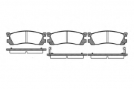 Комплект тормозных колодок WOKING P3483.02