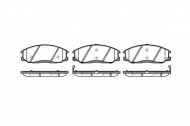 Комплект тормозных колодок WOKING P6713.02