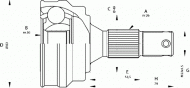 Шарнирный комплект OPEN PARTS CVJ5051.10
