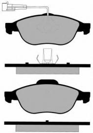 Комплект тормозных колодок Brake ENGINEERING PA1154