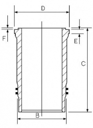 Втулка GOETZE ENGINE 14-456330-00
