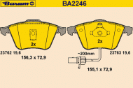 Комплект тормозных колодок BARUM BA2246