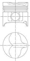 Поршень KOLBENSCHMIDT 94807600