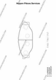 Комплект тормозных колодок NPS T360A53