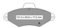 Комплект тормозных колодок VEMA 834380