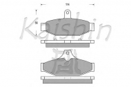 Комплект тормозных колодок KAISHIN D9996