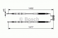 Трос BOSCH 1 987 482 038