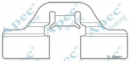 Комплектующие APEC braking KIT1044