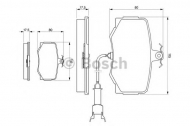 Комплект тормозных колодок BOSCH 0 986 424 018