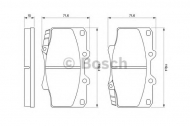 Комплект тормозных колодок BOSCH 0 986 424 134
