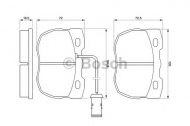 Комплект тормозных колодок BOSCH 0 986 424 287