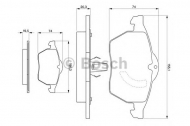 Комплект тормозных колодок BOSCH 0 986 424 360